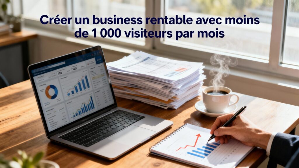 Créer une entreprise rentable avec moins de 1 000 visiteurs par mois avec texte