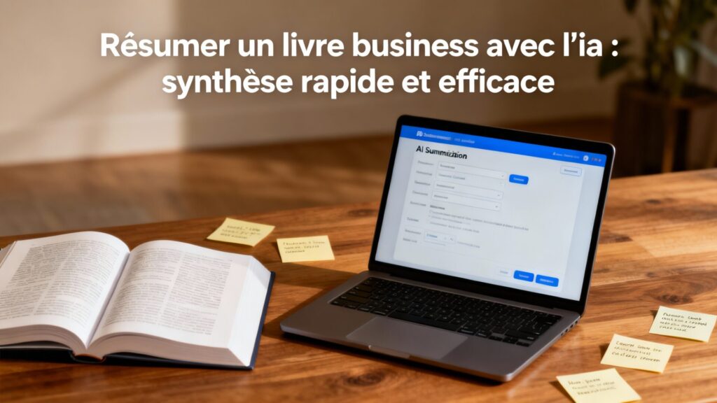 Résumer un livre business avec l'ia : synthèse rapide et efficace avec texte