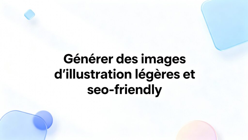 Générer des images d'illustration légères et seo-friendly avec texte